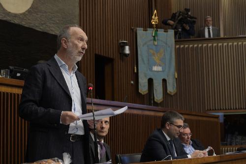 L'intervento in Consiglio regionale del vicegovernatore Fvg con delega alla salute, Riccardo Riccardi